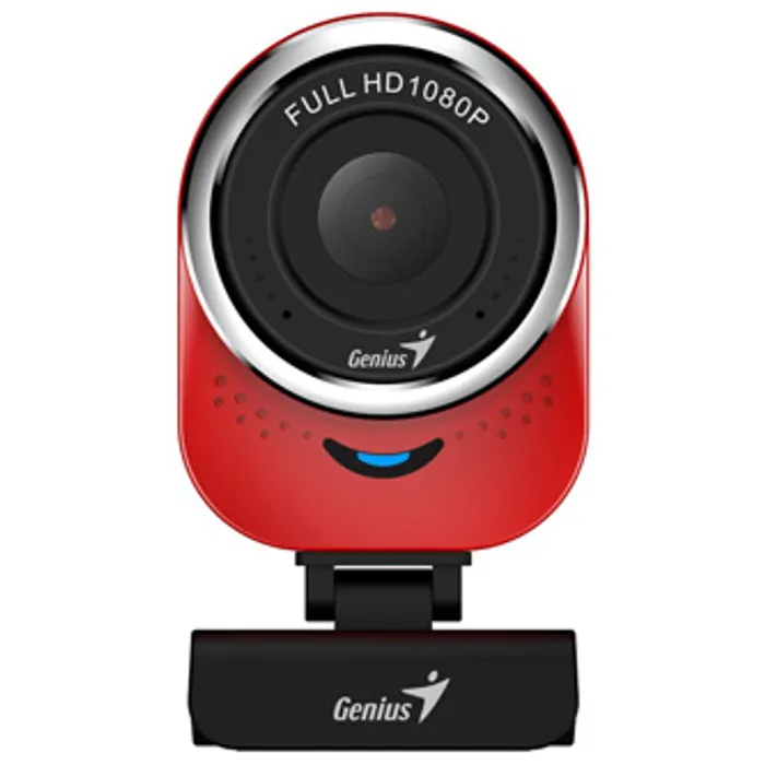 Hauptproduktbild Genius Full HD Webkamera QCam 6000, 1920x1080, USB 2.0, červená, Windows 7 a vyšší, FULL