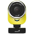 Genius Full HD Webkamera QCam 6000, 1920x1080, USB 2.0, žlutá, Windows 7 a vyšší, FULL HD
