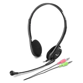 Genius HS-200C, Kophörer mit Mikrofon, schwarz, 2x 3.5 mm jack