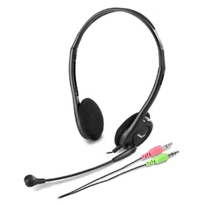 Hauptproduktbild Genius HS-200C, sluchátka s mikrofonem, černá, 2x 3.5 mm jack