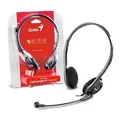 Weiteres Produktbild Genius HS-200C, Kophörer mit Mikrofon, schwarz, 2x 3.5 mm jack