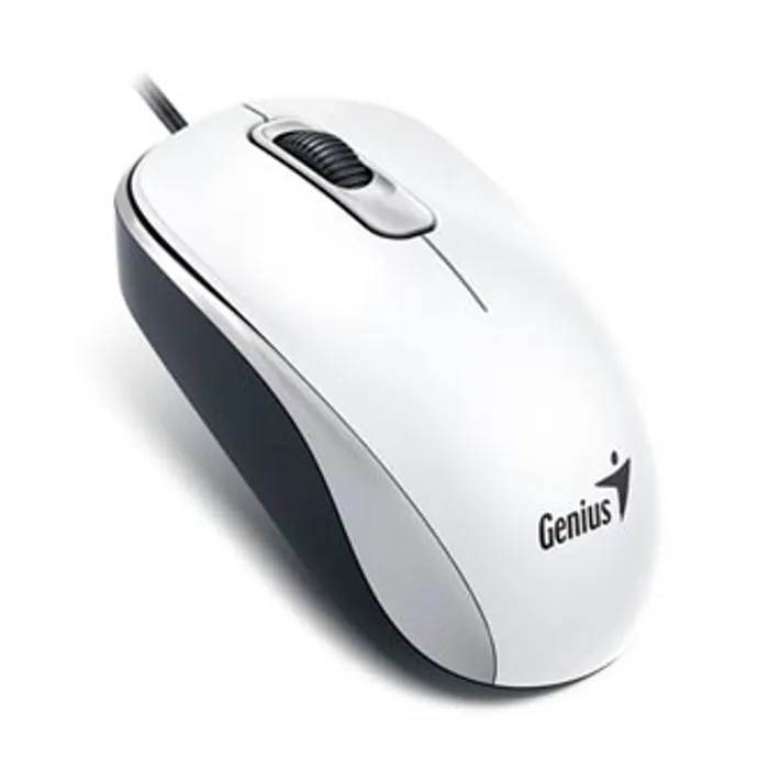 Hauptproduktbild Genius Myš DX-110, 1000DPI, optická, 3tl., 1 kolečko, drátová USB, bílá
