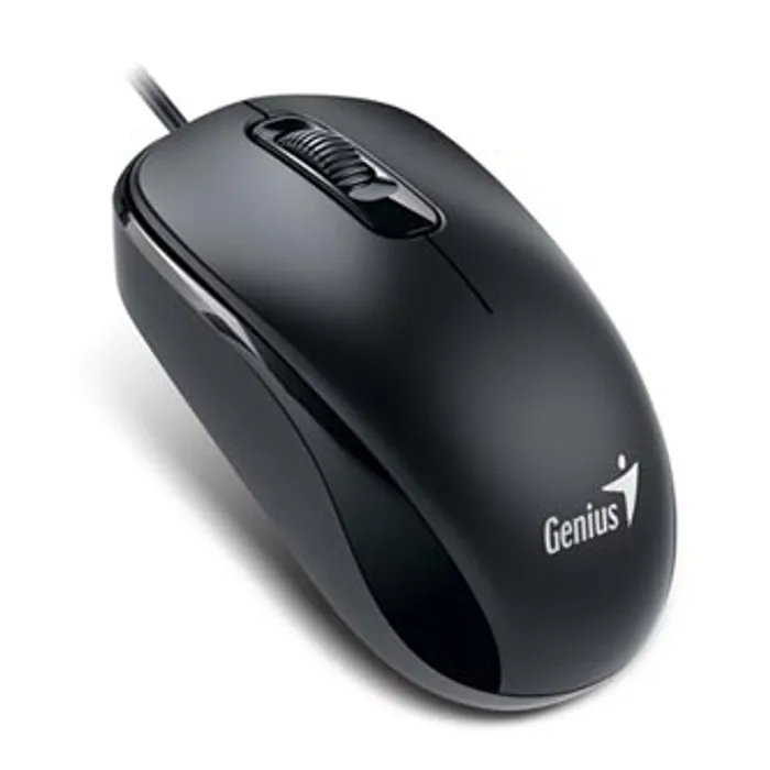 Hauptproduktbild Genius Myš DX-110, 1000DPI, optická, 3tl., 1 kolečko, drátová USB, černá