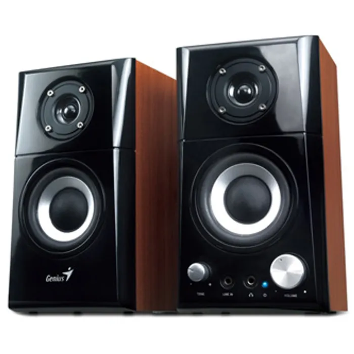 Hauptproduktbild Genius reproduktory SP-HF500A v2, 2.0, 16W, hnědo-černé, regulace hlasitosti, sluchátkový
