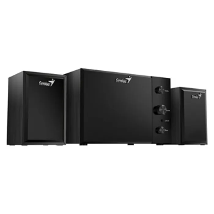 Hauptproduktbild Genius reproduktory SW-2.1 350, 2.1, 15W, černé, ovládací panel, ovládaní basů a výšek, 3