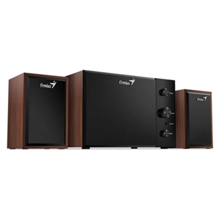 Hauptproduktbild Genius reproduktory SW-2.1 350, 2.1, 15W, hnědo-černé, ovládací panel, ovládaní basů a vý