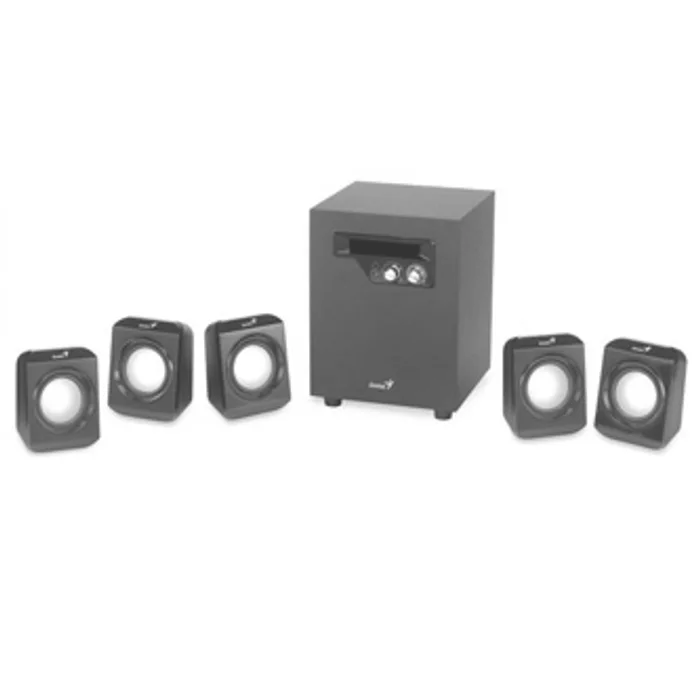 Hauptproduktbild Genius reproduktory SW-5.1 1020 v2, 5.1, 26W, černé, ovládací panel, domácí kino, 3,5 mm