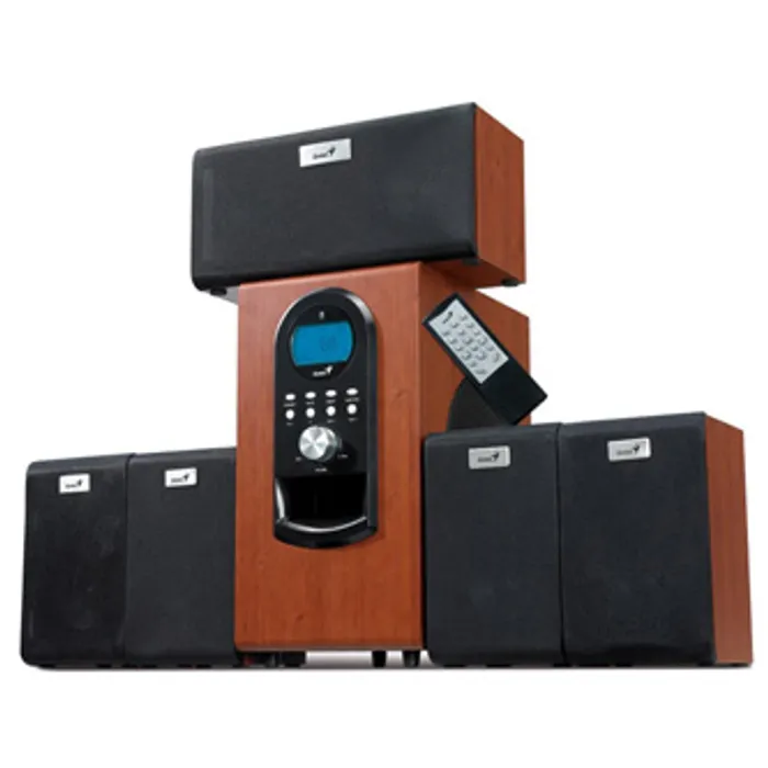 Hauptproduktbild Genius reproduktory SW-HF 5.1 6000 v2, 5.1, 200W, hnědo-černé, dálkové ovládání, domácí k