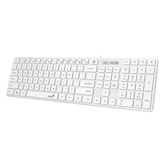 Hauptproduktbild Genius SlimStar 126, CZ/SK, klasická, tenká typ drátová (USB), bílá, ne