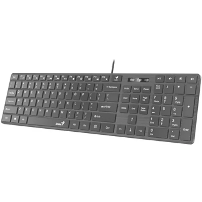 Hauptproduktbild Genius SlimStar 126, CZ/SK, klasická, tenká typ drátová (USB), černá, ne