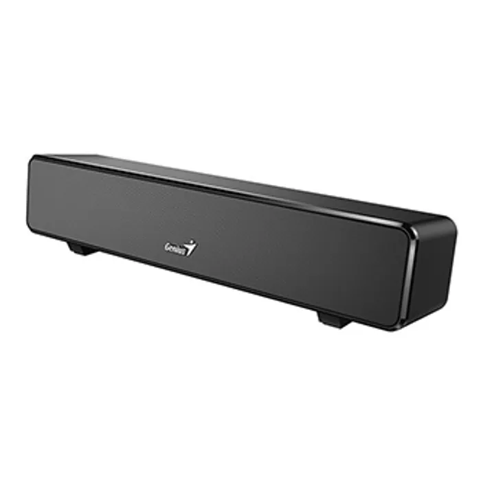 Hauptproduktbild Genius SoundBar 100, 2.0, 6W, černý, regulace hlasitosti, stolní, 3,5 mm jack (USB), 110H