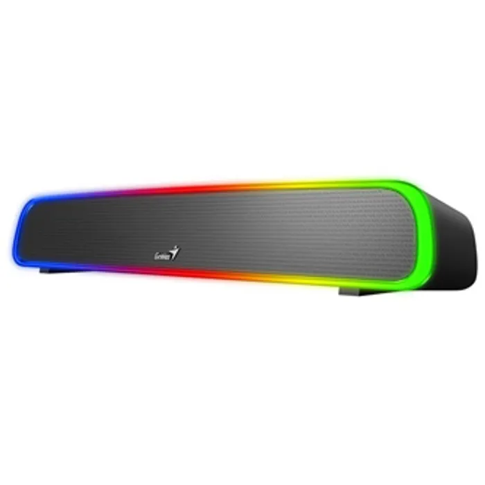 Hauptproduktbild Genius SoundBar 200BT, 2.0, 4W, černý, regulace hlasitosti, podsvícené, 3,5 mm jack/ blue