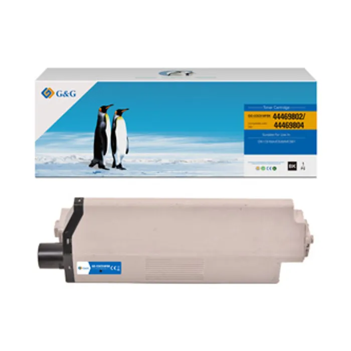 Hauptproduktbild G&G kompatibilní toner s 44469804, black, 5000str., NT-COC510FBK, pro OKI C510, 530, N