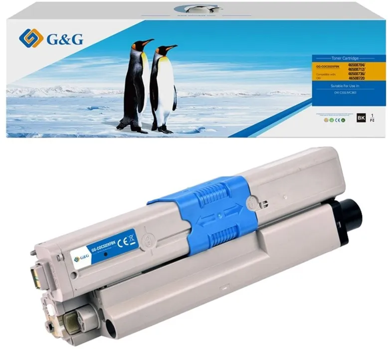 Hauptproduktbild G&G kompatibilní toner s 46508712, black, 3500str., NT-COC332XFBK, pro OKI C332, MC363, N