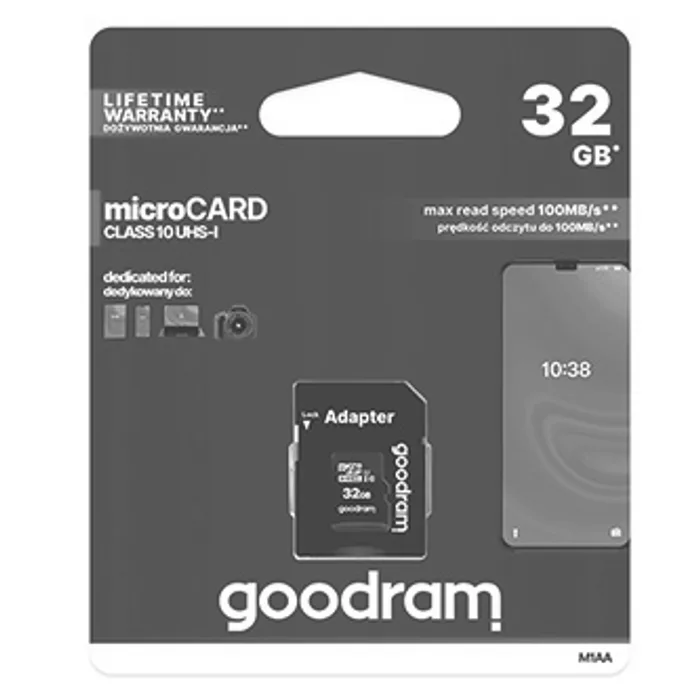 Hauptproduktbild Goodram Micro Secure Digital Card, 32GB, micro SDHC, M1AA-0320R12, UHS-I U1 (Class 10), s