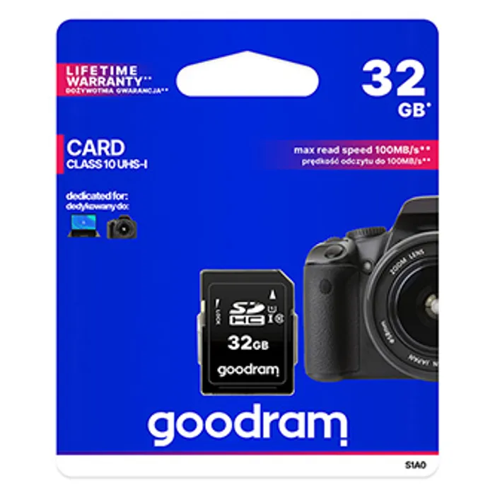 Hauptproduktbild Goodram Secure Digital Card, 32GB, SDHC, S1A0-0320R12, UHS-I U1 (Class 10)
