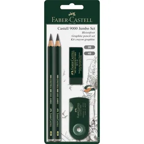 Graphitstift Castell 9000 Jumbo, BL 4 Stück Faber Castell 119398
