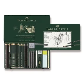 Graphitstift Faber-Castell 112974 Pitt Monochrome Graphite Set mit 26 Stück