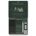 Graphitstift Faber-Castell 115224 Pitt Monochrome Graphite Set mit 20 Stück