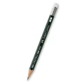 Grafitstift Faber-Castell Castell 9000 Perfect Pencil - mit Radiergummi, ohne Deckel