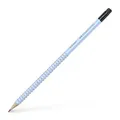 Grafitstift Faber-Castell Grip 2001 mit Gummi, Härte B, sky blue