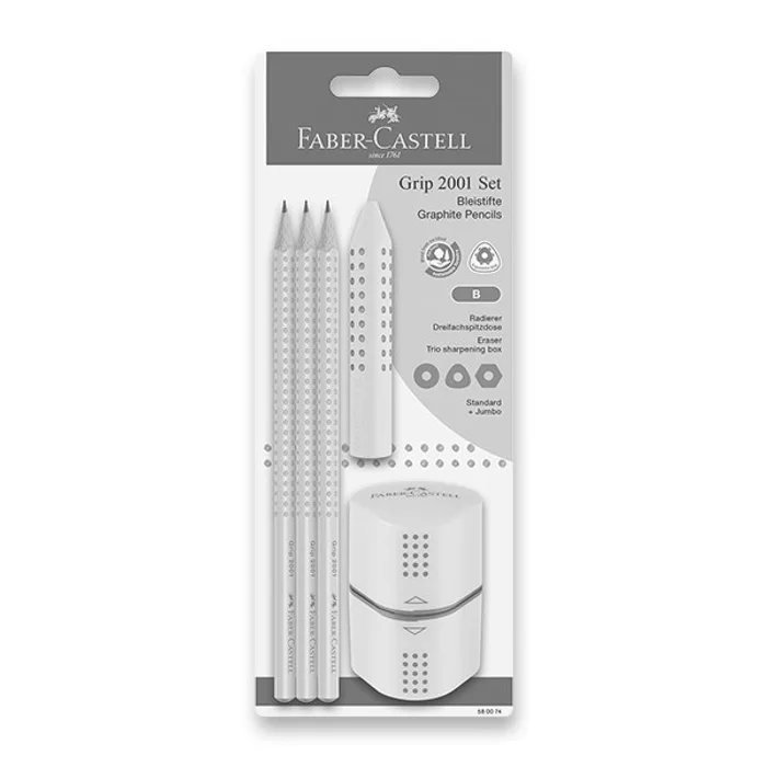 Hauptproduktbild Grafitová tužka Faber-Castell Grip 2001 Sky Blue set, 5 ks