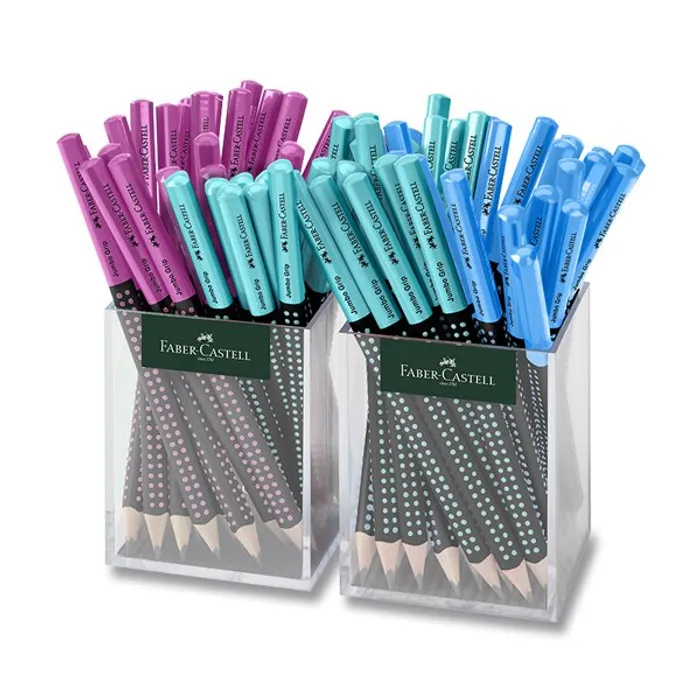 Hauptproduktbild Grafitová tužka Faber-Castell Jumbo Grip Two Tone stojánek, 72 ks