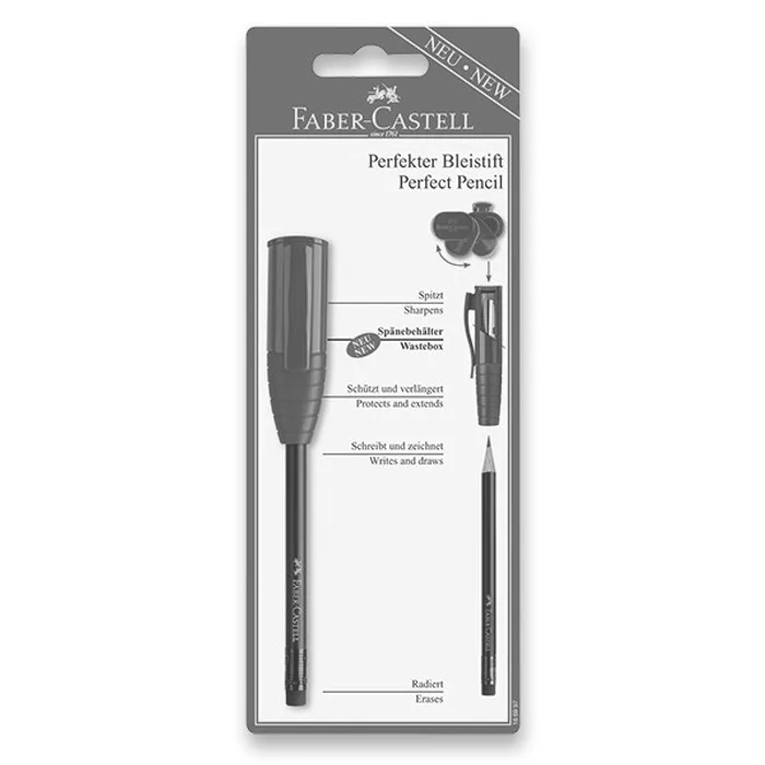 Hauptproduktbild Grafitová tužka Faber-Castell Perfect Pencil III blistr, mix barev