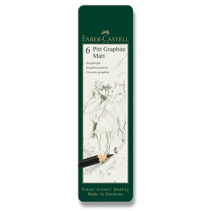 Hauptproduktbild Grafitová tužka Faber-Castell Pitt Graphite Matt sada 6 ks