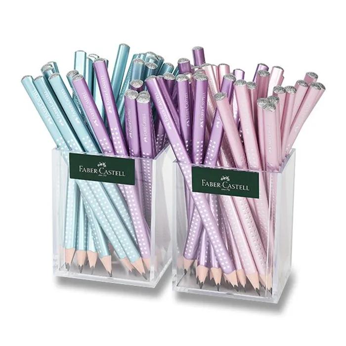 Hauptproduktbild Grafitová tužka Faber-Castell Sparkle Jumbo Cosmic stojánek, 72 ks