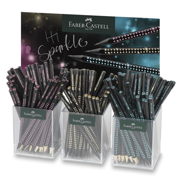 Hauptproduktbild Grafitová tužka Faber-Castell Sparkle Midnight stojánek