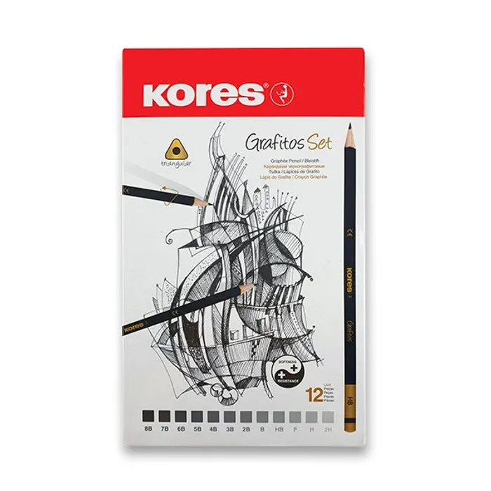 Hauptproduktbild Grafitová tužka Kores Grafitos 12-12 ks