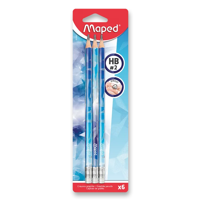 Hauptproduktbild Grafitová tužka Maped Arctic - 6 ks, tvrdost HB, blistr
