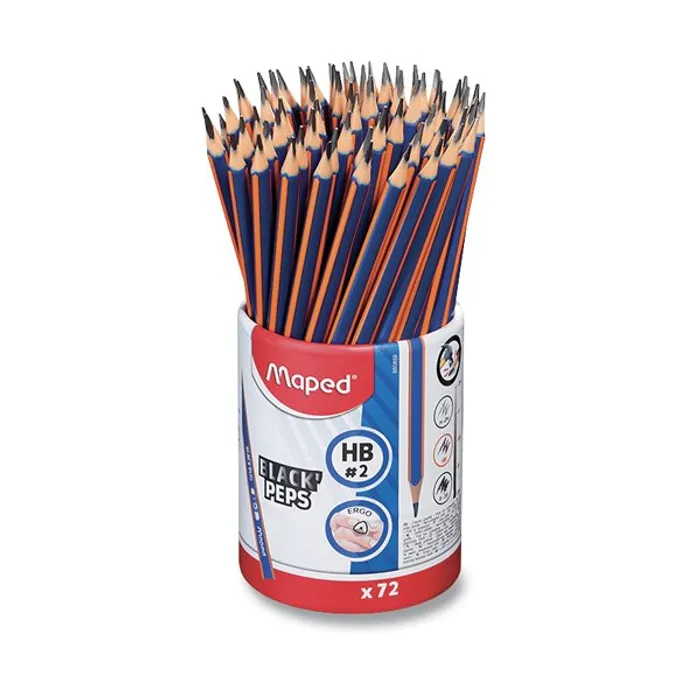 Hauptproduktbild Grafitová tužka Maped Black'Peps Navy tvrdost HB, stojánek 72 ks
