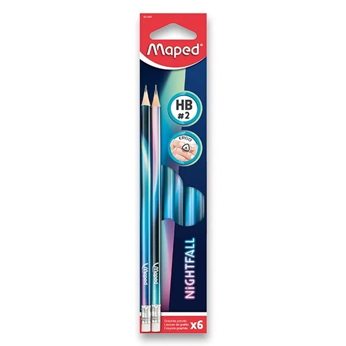 Hauptproduktbild Grafitová tužka Maped Black'Peps Nightfall tvrdost HB,6ks