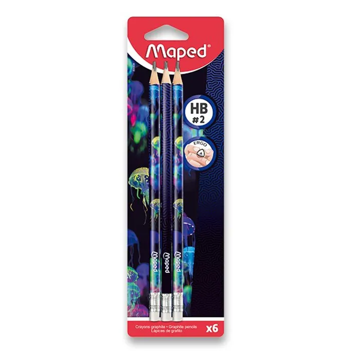 Hauptproduktbild Grafitová tužka Maped Deepsea Paradise tvrdost HB, 6 ks
