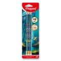 Maped Dragon Graphitstifte – 6 Stück, Härtegrad HB, Blisterverpackung