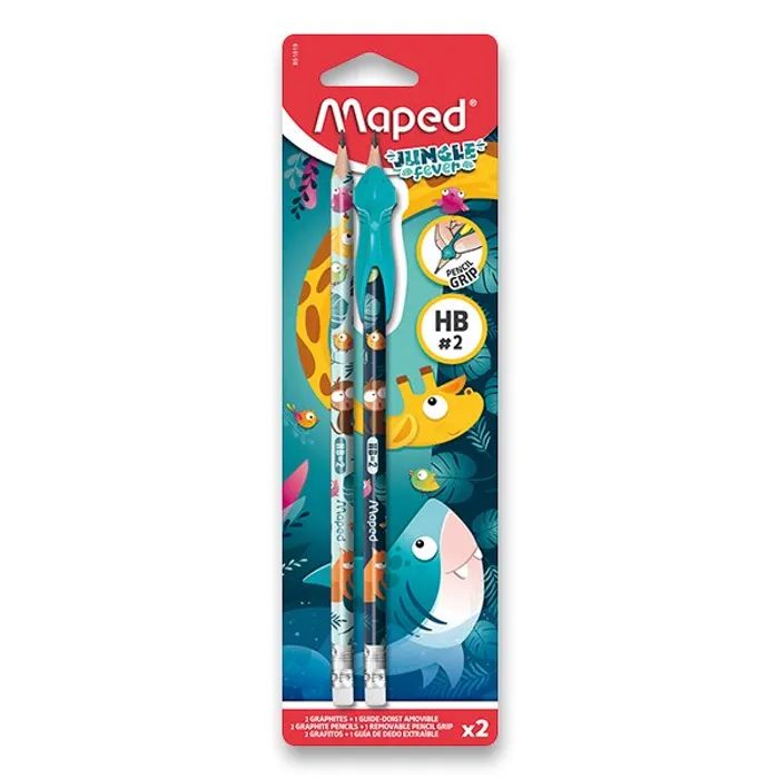 Hauptproduktbild Grafitová tužka Maped Jungle Fever 2 ks, tvrdost HB