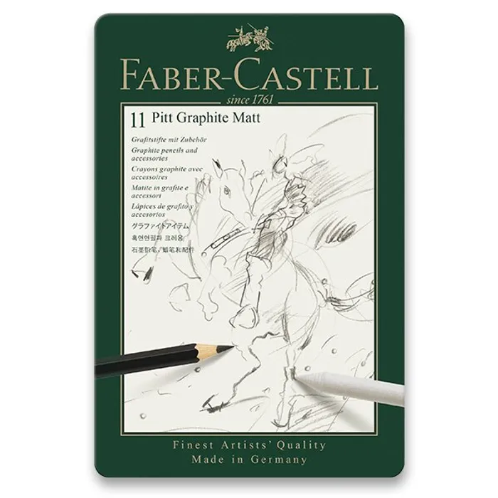 Hauptproduktbild Grafitová tužka Pitt Graphite Matt, plechová k Faber-Castell 115220