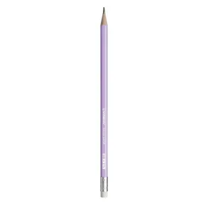 Graphitstift mit Radiergummi „Swano Pastell“, Flieder, HB, Sechskant, STABILO