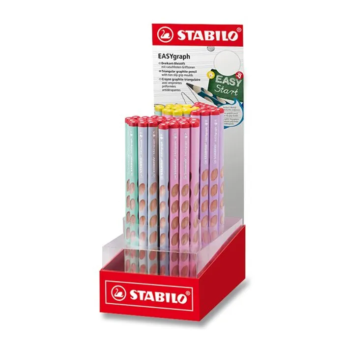 Hauptproduktbild Grafitová tužka Stabilo EASYgraph Pastel stojánek, 60 ks
