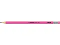 Graphitstift „Neon“, rosa HB, Sechskant, STABILO