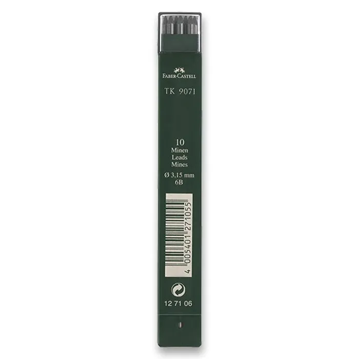Hauptproduktbild Grafitové tuhy TK 9071 Verzatil  3.15mm T/10 9071/6B Faber Castell 127106