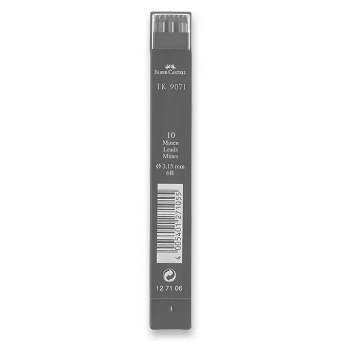 Hauptproduktbild Grafitové tuhy Faber-Castell TK 9071 3,15 mm, tvrdost 6B