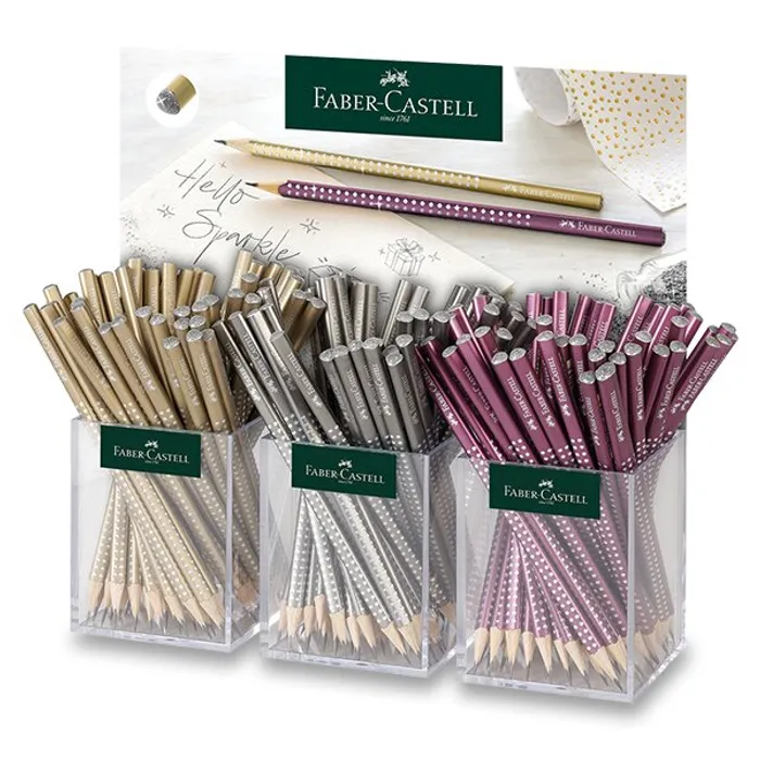 Hauptproduktbild Grafitové tužky Faber-Castell Sparkle Autumn stojánek, 144 ks