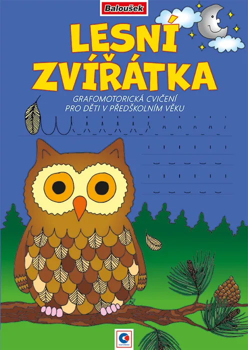 Hauptproduktbild Grafomotorická omalovánka - A4 - Lesní zvířátka
