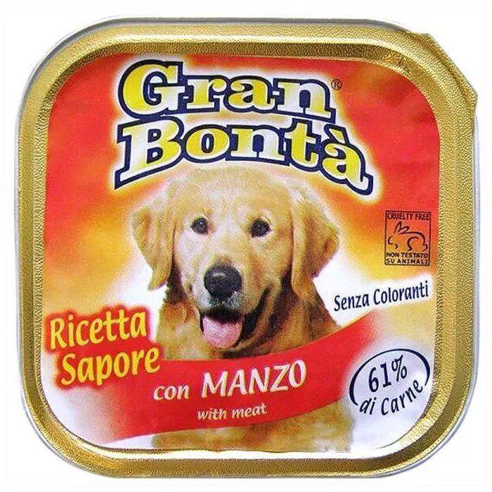 Hauptproduktbild GRAN BONTA paštika s hovězím masem pro psy 150g
