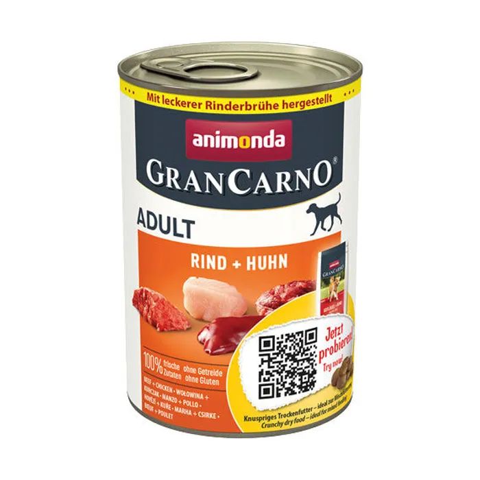 Hauptproduktbild GRANCARNO Adult - hovězí, kuře 400g