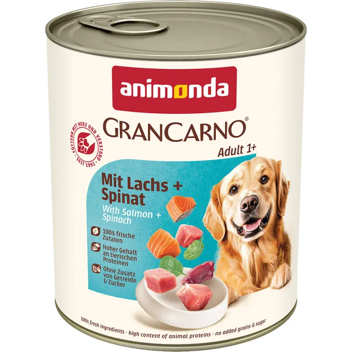 Hauptproduktbild GRANCARNO Adult - s lososem a špenátem 800 g