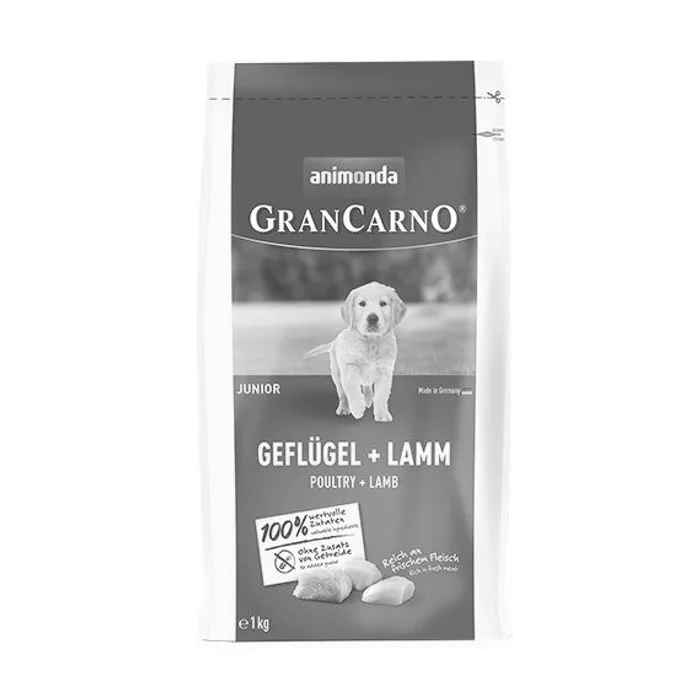 Hauptproduktbild GranCarno Dog DryFood Junior s drůbežím a jehněčím masem, 1kg